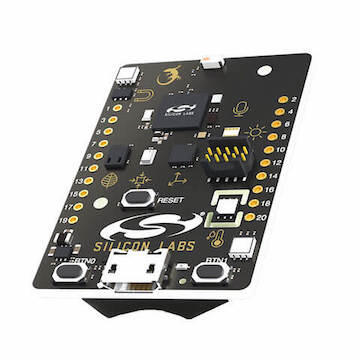 A picture of the EFR32MG12 Thunderboard (SLTB004A) board