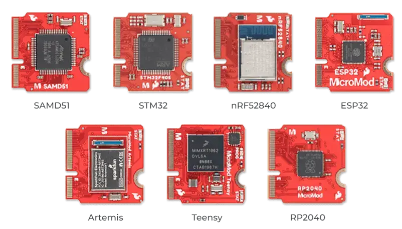 A picture of the MicroMod board Processor board