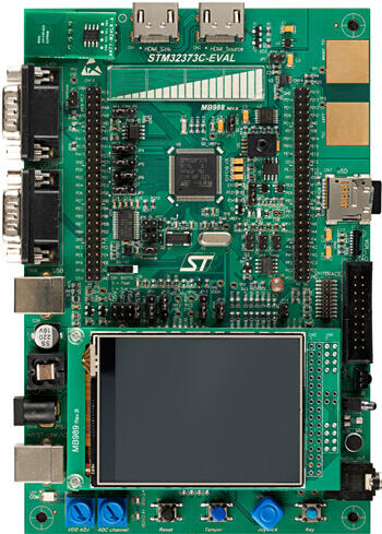 A picture of the STM32373C Evaluation board