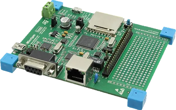 A picture of the STM32-MICRIUM board