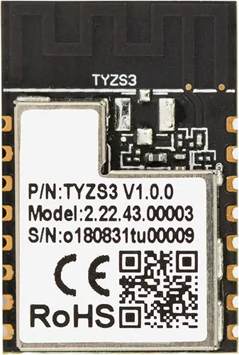 A picture of the TYZS3 board