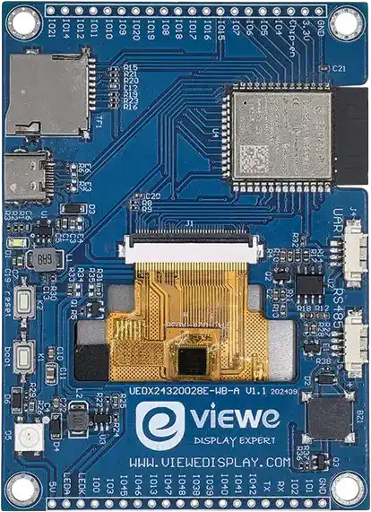 A picture of the VIEWE UEDX32480035E-WB-A board