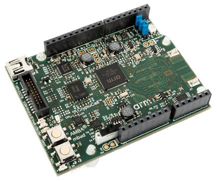 A picture of the V2M Musca B1 board