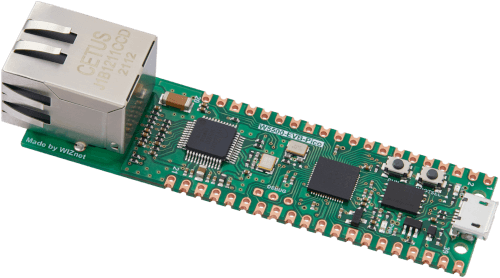 A picture of the W5500 Evaluation Pico board