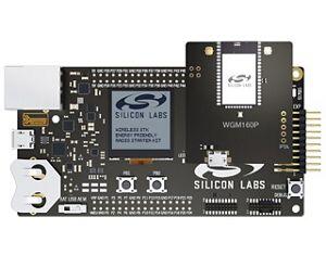 A picture of the WGM160P Wi-Fi Module (SLWRB4321A) board