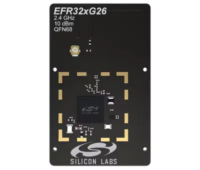 A picture of the EFR32xG26 2.4 GHz +10 dBm Radio Board board