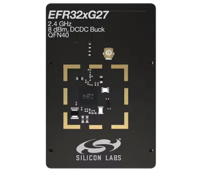 A picture of the EFR32xG27 2.4 GHz 8 dBm (xG27-RB4194A) board