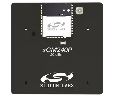 A picture of the xGM240P 20 dBm Module Radio Board (xGM240-RB4317A) board