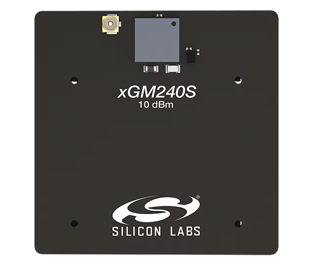 A picture of the xGM240S +10 dBm SiP Module Radio Board (xGM240-RB4318A) board